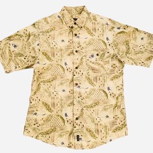 Vintage Woolrich Hawaiian Short sleeve button down Shirt Men’s Size XL